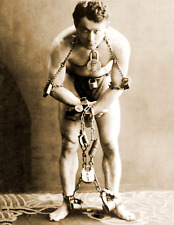 1899 Harry Houdini in Chains Old Photo 8.5