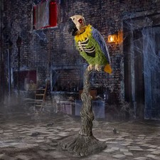 5FT Dead Water Animated LED Rotwing Parrot Animatronic Home Depot 2026 picture