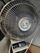 Vintage Panasonic F-1205 Blue Blade 5-WAY Oscillation FAN 12" Tested - Working picture