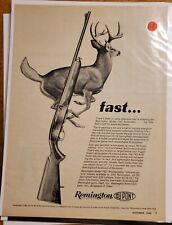 MAN CAVE ART- Vintage Advertising November 1962 Remington Model 742 #64 picture