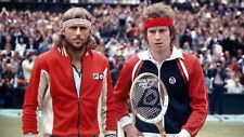 Iconic Tennis Athletes BJORN BORG & JOHN McENROE Picture Photo Print 5