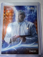 2025 Topps Marvel Studios Chrome Recorder Theel Orange Refractor 10/25 picture