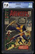 Avengers #34 CGC FN/VF 7.0 White Pages 1st Appearance Living Laser Marvel 1966 picture
