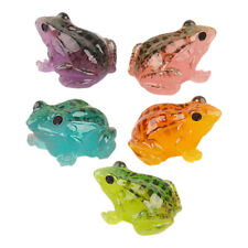 5PCS Mini Frog Resin Frog Decorations Frog Statues Cartoon Small Frog Decors picture