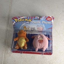 NEW Sealed Vintage ON CARD Pokemon Charmander vs Chansey Plush Battle Playset picture