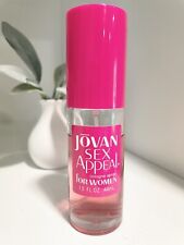 Vintage Jovan Sex Appeal By Coty For Women Cologne Spray RARE Pink Bottle Used picture