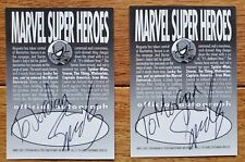 Marvel Comics Spider Man - 1995 Live and in Person Promo Cards  Autographed picture