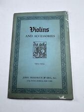 Violin Catalog Violins and Accessories 1923-1924 John Friedrich  picture