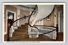 Boston MA-Massachusetts, Lower Rotunda, Old State House, Vintage Postcard picture