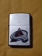Vintage Promo NHL Colorado Avalanch Zippo Brushed Windproof Pocket Lighter picture