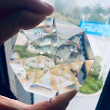 75mm Chandelier Octagon Crystal Faceted Prism Suncatcher Feng Shui Decorating picture