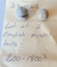 English Musket Balls TWO - see photos - c.1700s picture