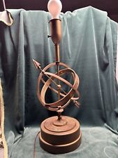 Rare Vintage Armillary Bronze Table Lamp By Frederick Cooper picture