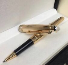 Luxury 163 Metal Series Grid Gold Color 0.7mm nib Rollerball Pen No Box picture