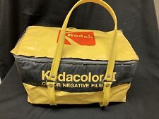 Vintage 1973 Kodak Kodacolor II Film Vinyl Insulated Cooler Tote Bag Yellow picture