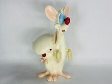 10” - 1995 Warner Bros Pinky and The Brain Together Plastic Figure Turning Head picture