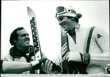 Phil Mahre congratulates Ingemar Stenmark on th... - Vintage Photograph 3164496 picture