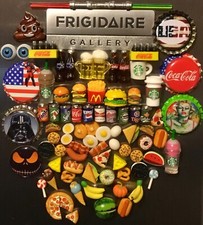3D Food Drink Magnet Lot Handcrafted 👻🧲 (10) Pc Assorted Magnet Set Mini Style picture