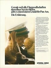 1973 PAN AM BOEING 747 ad Boy in Captain's Hat American World Airways airlines picture