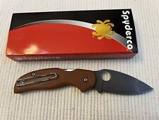 Spyderco Sage 5 Lightweight Knife with Micarta Scales; Acid Wash. C123PBK picture