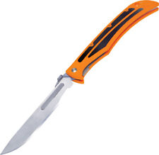 Havalon Baracuta-Blaze Orange Folding Stainless Skinner Pocket Knife 115BLAZE picture