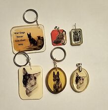 Lot of Old (Homemade?) German Shepard Keychains picture