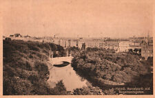 VINTAGE POSTCARD PANORAMIC VIEW OF CITY OF MALMO SWEDEN WHOTE BORDER SERRATED picture
