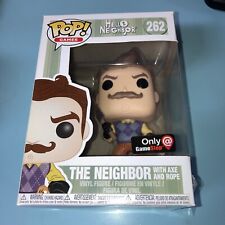 Funko Pop Hello Neighbor Games Neighbor with Axe and Rope Gamestop #262 picture