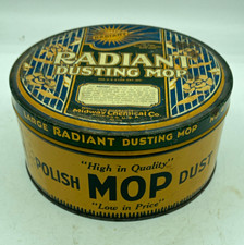 Radiant Dusting Mop Tin No 417 Midway Chemical Chicago 1925 Copyright picture