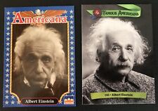 Albert Einstein   Collector Cards,  2 different picture