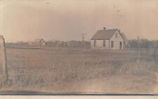 UPICK POSTCARD LARNED Kansas FARMSTEAD RPPC 1910 Barns, Windmill, Barbed Wire picture