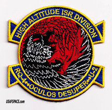 USAF AFLCMC HIGH ALTITUDE ISR DIVISION- RQ-4 GLOBAL HAWK - U-2 DRAGON LADY-PATCH picture