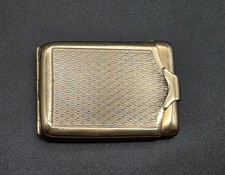 Antique French OREUM Gold-Plated Vesta Case / Match Safe Mid-Century 1950s picture