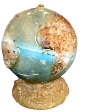 Vintage MCM Large Earth Globe Candle Unburnt Large Size 5