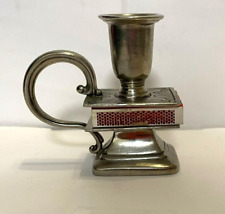 Silver-Toned Vintage Candle Stick Holder Stamped 95 Excellent Condition Read picture