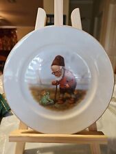 THOMAS GERMANY Porcelain Plate Old Sage Dwarf/Gnome & Prince Frog , Plate picture