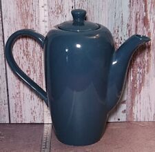 Hues N Brews Dining Ceramic Blue Coffee/Tea Pot picture
