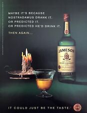 2006 Jameson Irish Whiskey Bottle photo Nostradamus Predicted It promo print ad picture