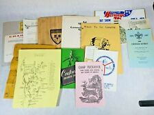 1970s Boy Scout Ephemera Lot - Post 685 Hanover PA - Letters, Rules, Papers picture