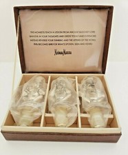 No Evil Monkey Wine Stoppers Neiman Marcus W Case Sealed Stoppers 3148 picture