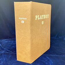 Vintage Tan Leatherette Playboy Magazine Binder🐇Binder Only~~~VERY GOOD~~~06 picture