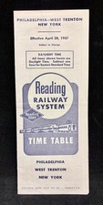 Reading Railway Time Tables- Phili, West Trenton, Trenton, NY (April 28, 1957) picture