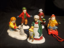 Dept 56 Heritage Village Collection Lot of 6 Figurines People Figures Christmas picture