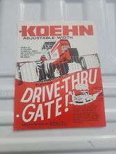 Koehn Adjustable Width Electric Drive-Thru Gate Sales Brochure picture