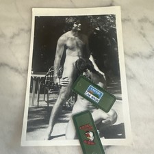 Two Handsome Men Standing Nude Together  Vintage Gay Physique Photo -5x7 picture