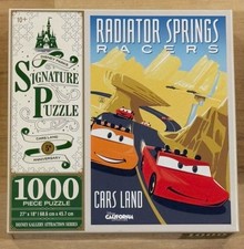New Disney Parks Signature Puzzle Cars Land Radiator Springs Racers Rare picture