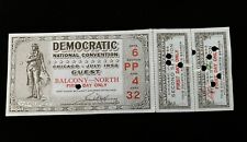 1952 Democratic National Convention Ticket Adlai Stevenson Ticket First Session picture