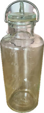 Riihimaki Finland Glass 1/2 Liter Jar Ole Palsby Vintage Rare picture