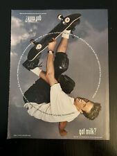 Got Milk? 1998 Print Promo Ad 1998 Tony Hawk Upside Down Approximately 8”x10.5” picture