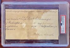 Abraham Lincoln Signed PSA DNA Slabbed AS PRESIDENT Appointment picture